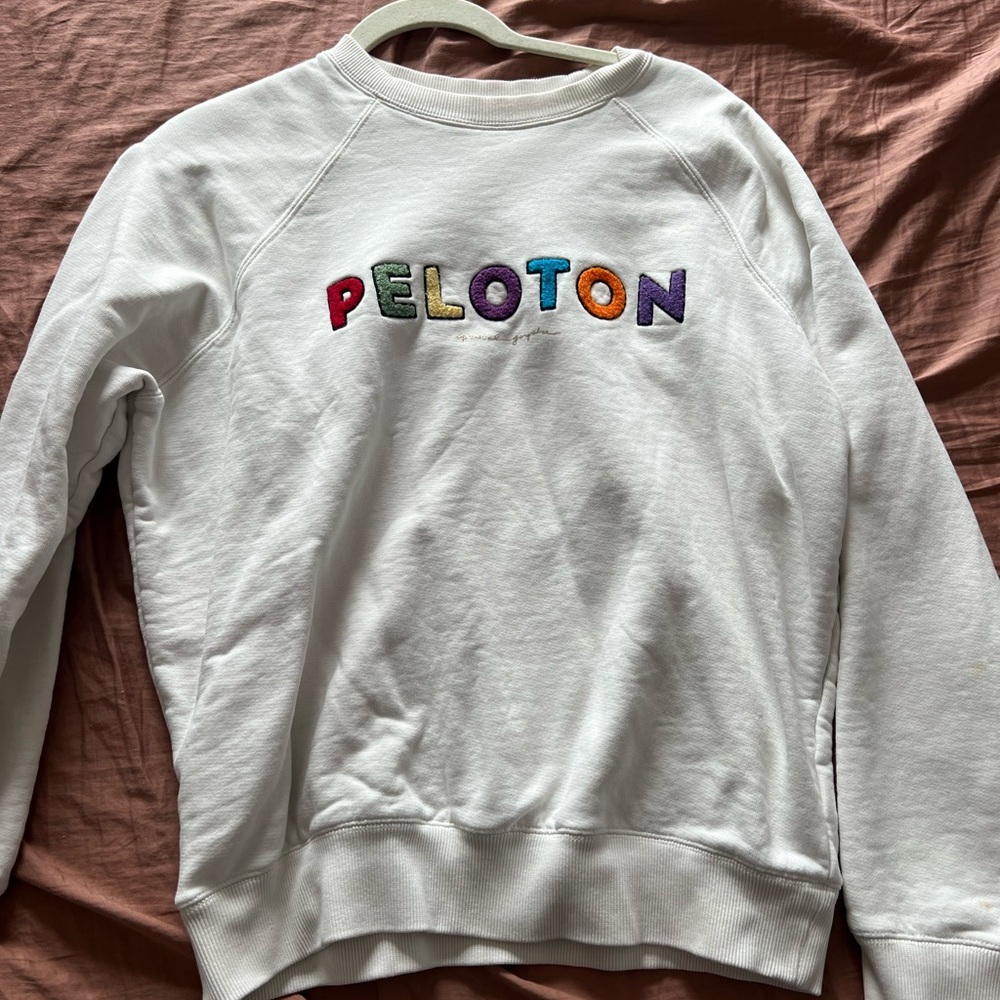 Peloton White Women's Sweater